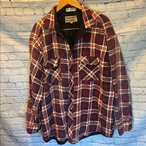 Midwest Traders Lined Flannel Button Down Shirt | Warm Plaid Outdoor Workwear